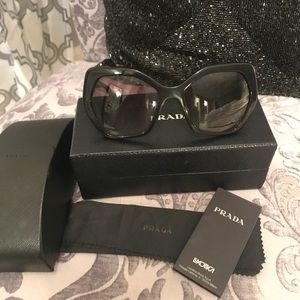 Prada oversized geometric sunglasses